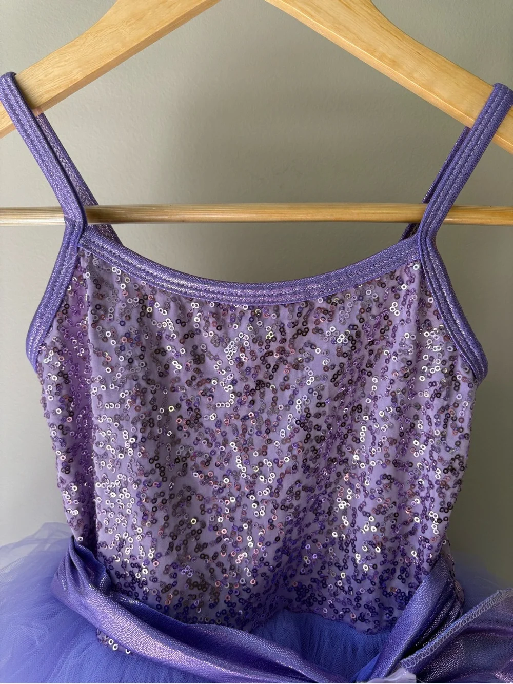 A WISH COME TRUE Lilac Sequin Tulle Dance Costume Dress Ballet - Size 2-3